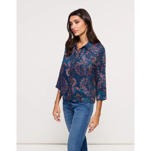 Camisa Manga Larga Azul Marino - Herisir