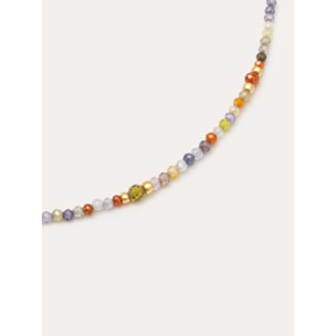 Collana Crystal Summer in Acciaio Placcato Oro