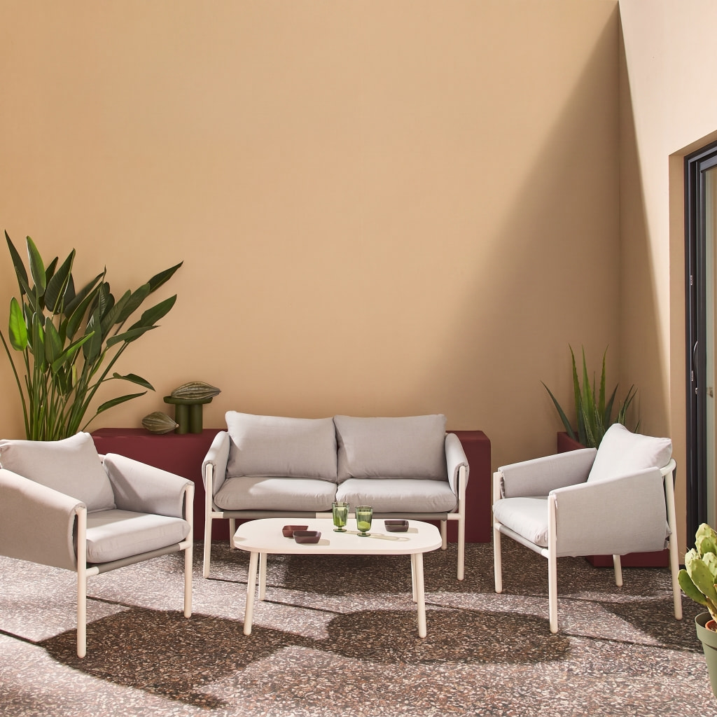 Salon de jardin acier 4 places KYO