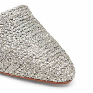 Alpargatas de cuña de mujer Julia trenzada y punta afilada