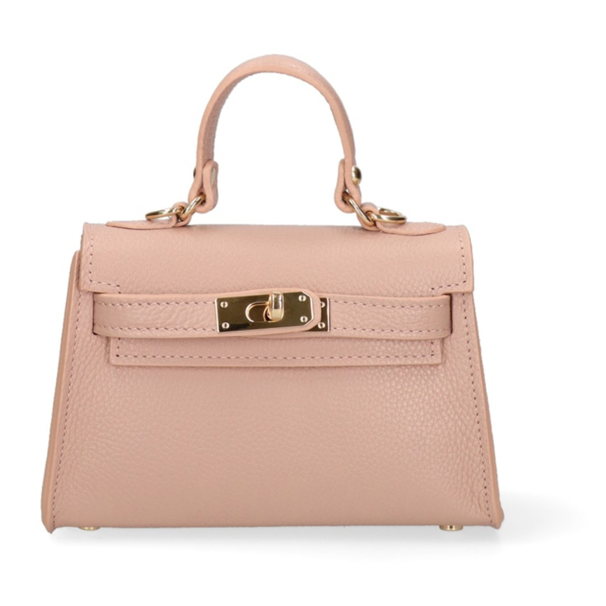 Borsa a mano da donna Made in Italy - Modello Floralie Elite - 100% pelle - 21.0 x 14.0 x 7.0 cm
