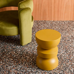 Table d'appoint, bout de canapé, table de chevet métal Ø32 x H43,5cm ASSA