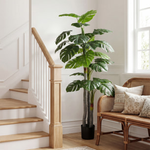 Arbre Monstera Artificiel 150 cm en Pot Décoration de Bureau ou Maison