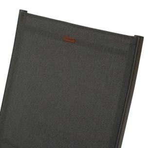 Transat "Jimani" mocha & praline 2 roues en aluminium et texaline