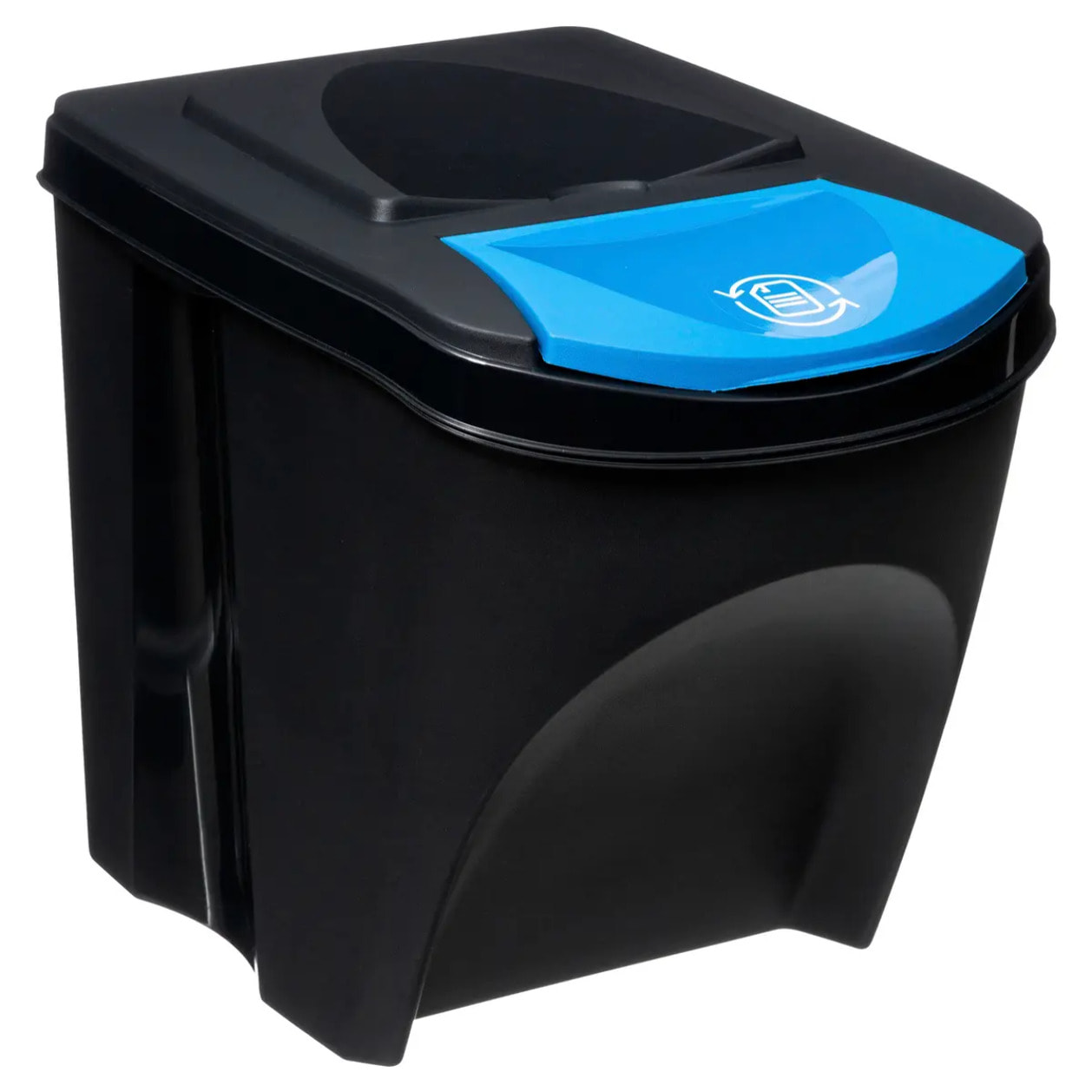 Lot de 3 poubelles de tri en plastique 25L