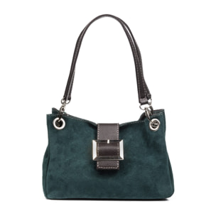 Aicurzio Borsa a spalla Donna. Pelle autentica Camoscio Dollaro