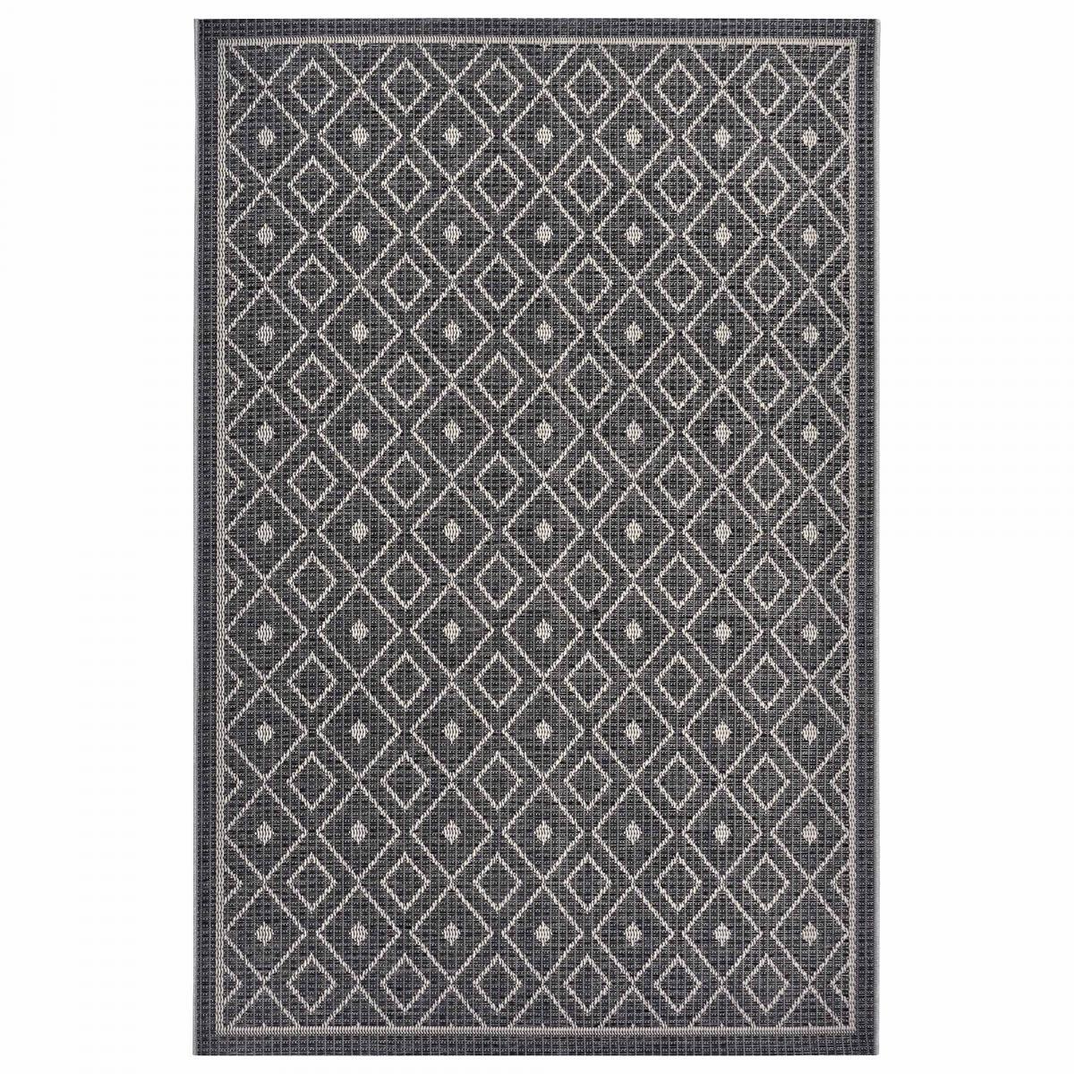 Tapis exterieur kilim géométrique, elno, résistant et original