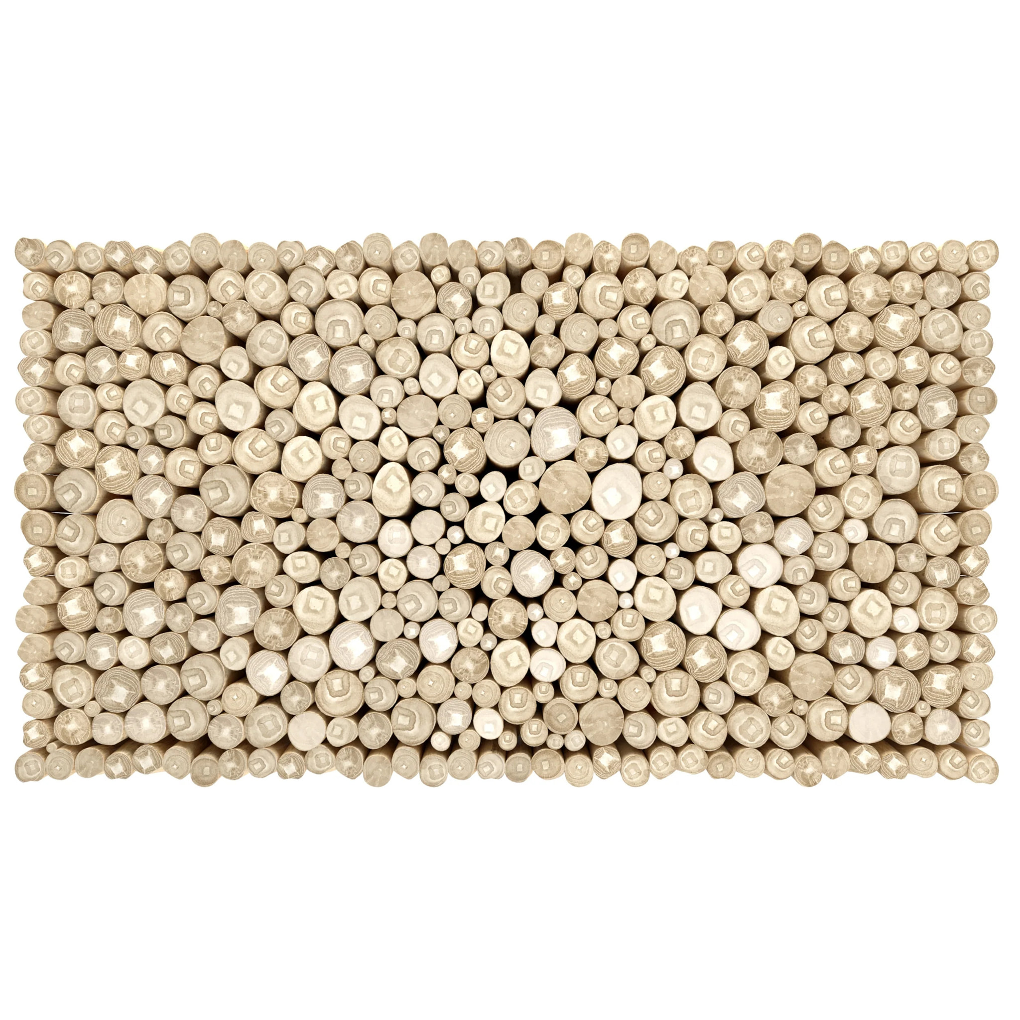 Table basse de jardin  rectangulaire 90x50cm en teck - Imani