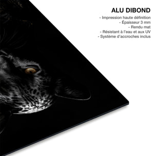Tableau animaux habillés Panthère noire wild suits Tableau alu Dibond