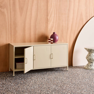 Meuble TV industriel métal 3 portes 120cm ALABAMA