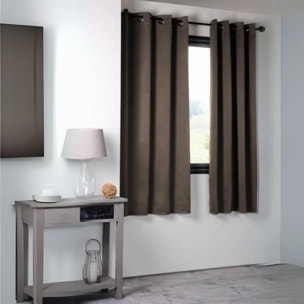 Rideau occultant uni 210gr/m2 - Taupe