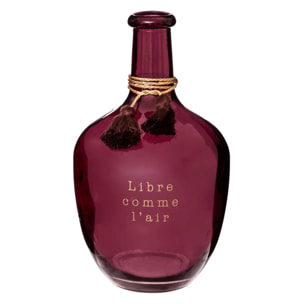 Vase Dame Jeanne "Gypsy" verre H31cm