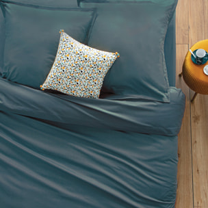 Housse de couette "Carina" coton 240x220cm bleu orage