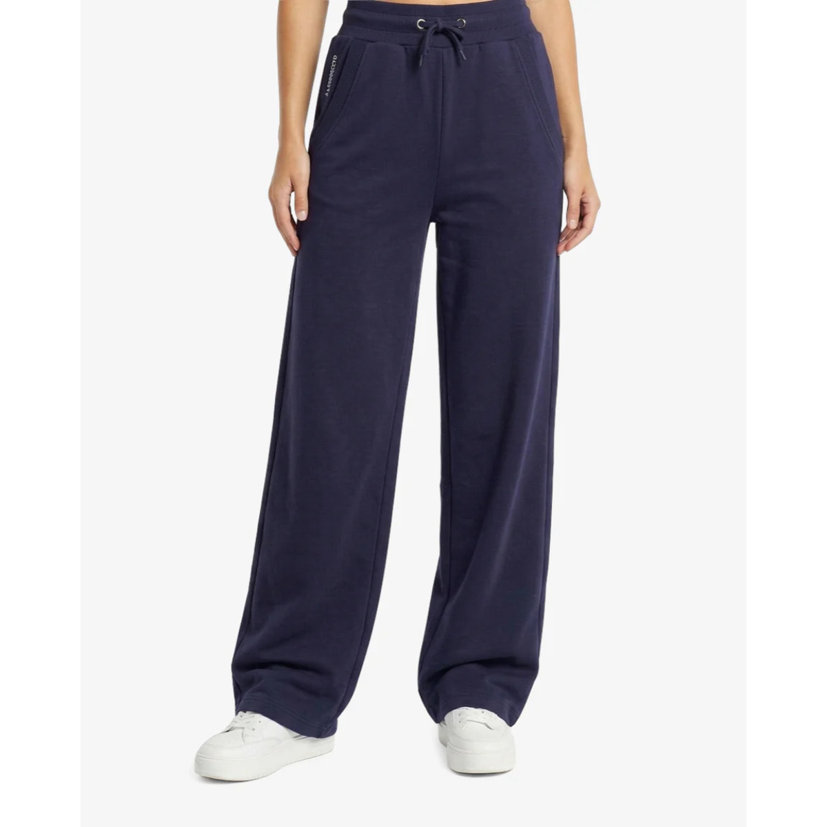 Pantaloni Esercito jogger wide leg blu donna