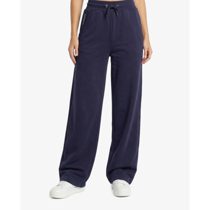 Pantaloni Esercito jogger wide leg blu donna