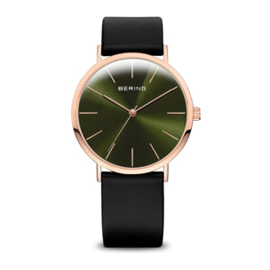 Reloj Bering 13436-469 Hombre Analogico Cuarzo con Correa de Cuero