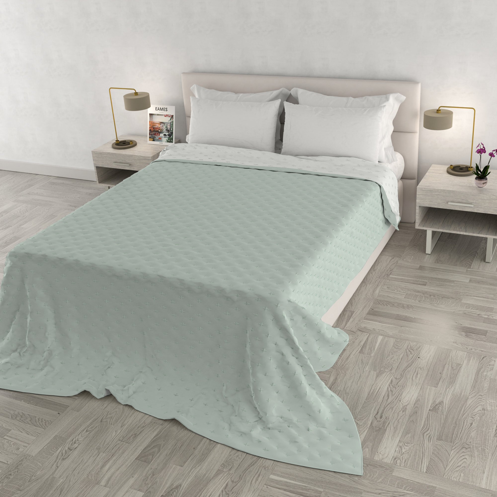 TRAPUNTINO WATER WASHED - 100% Microfibra