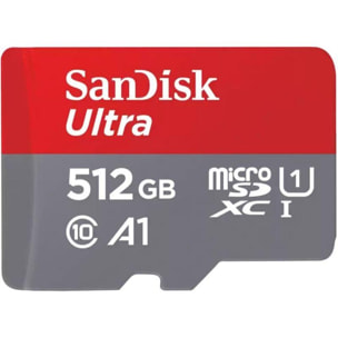 Carte Micro SD SANDISK 512Go Ultra Micro SD + SD Adapter