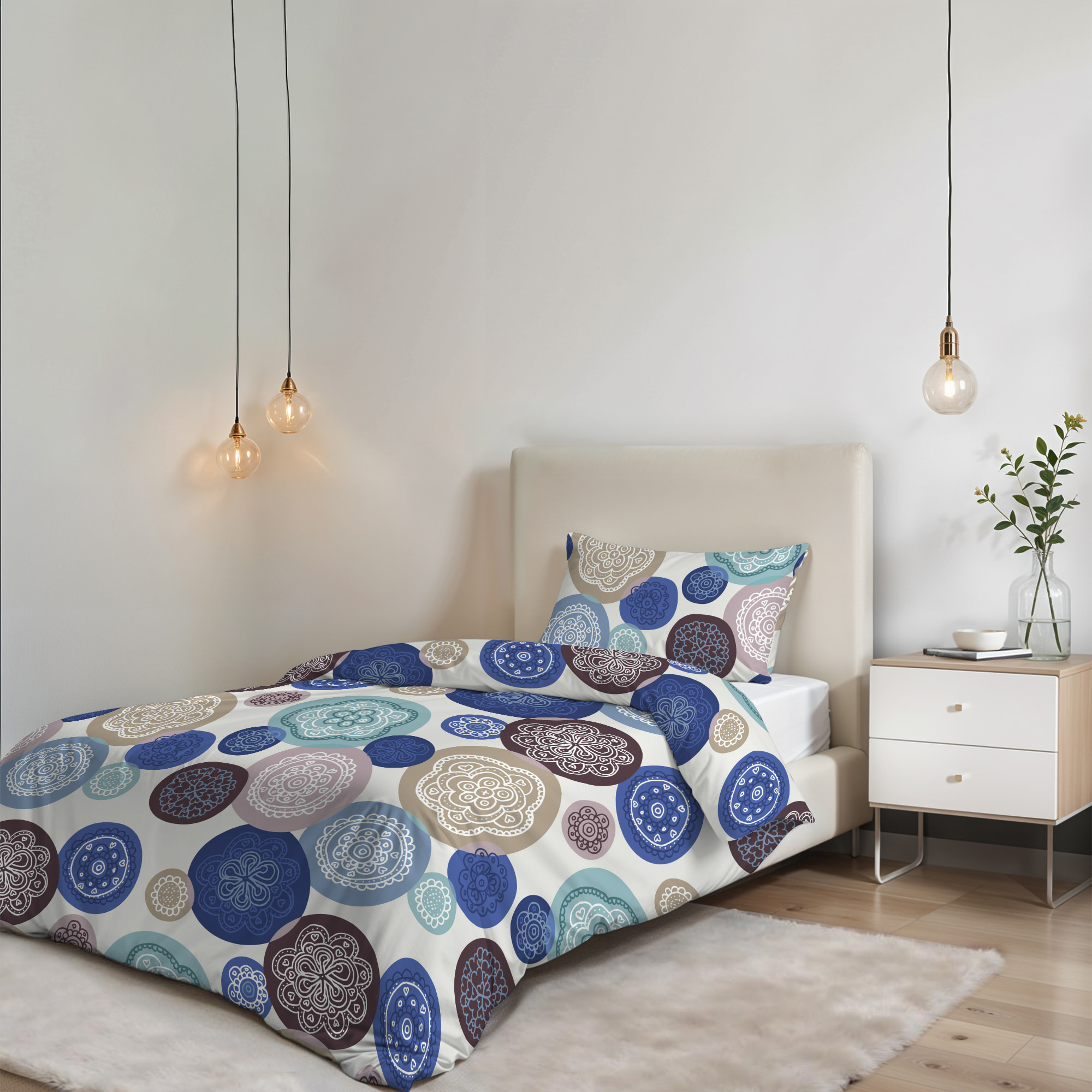 COPRIPIUMINO FANTASY, 100% Microfibra, No Stiro - MURRINE