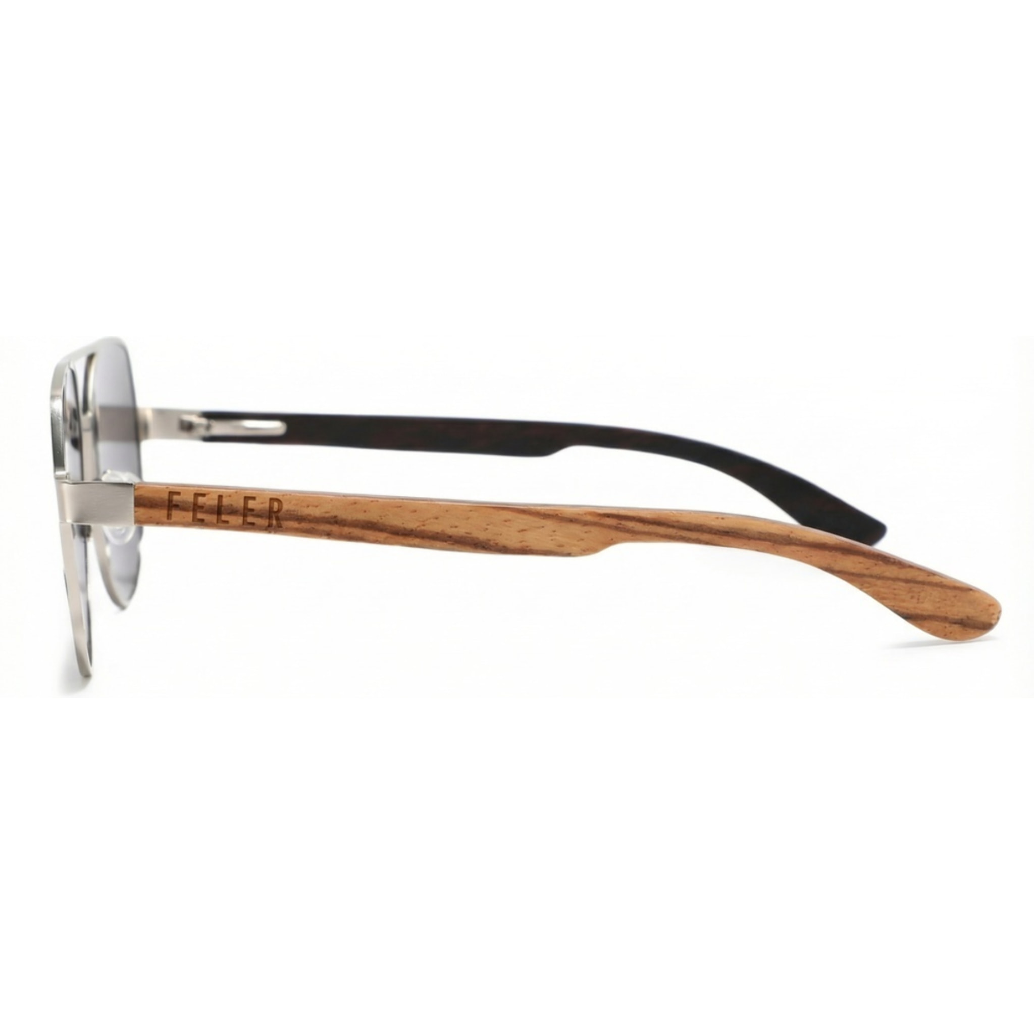 Gafas de Sol Feler 1805-11 Polarizadas de Madera Unisex 57 mm