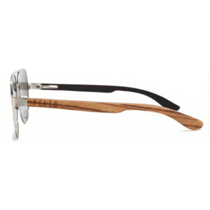 Gafas de Sol Feler 1805-11 Polarizadas de Madera Unisex 57 mm