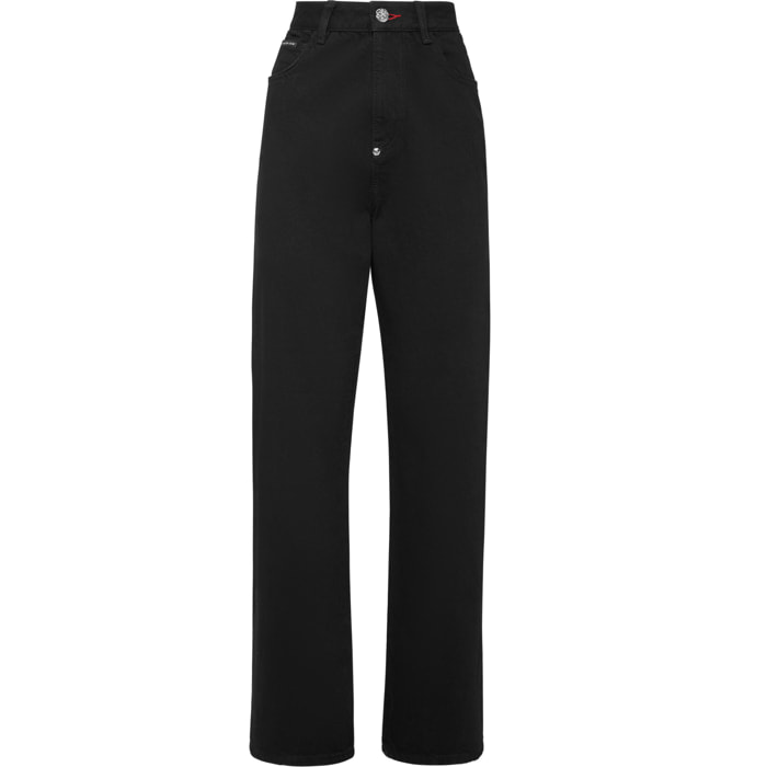 PHILIPP PLEIN Denim Trousers Loose Fit ICONIC PLEIN
