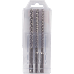 Coffret 3 Forets SDS-Plus 4 taillants TCT NEMESIS II - MAKITA - B-59075