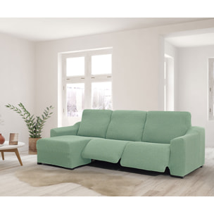 Funda para Chaise Longue izquierda (visto de frente ) brazo largo SÚPER ELÁSTICA con RELAX modelo HELENA
