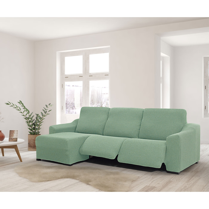 Funda para Chaise Longue izquierda (visto de frente ) brazo largo SÚPER ELÁSTICA con RELAX modelo HELENA