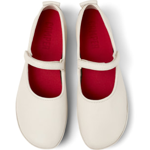 Ballerini - CAMPER Right Nina - Bianco - Pelle liscia