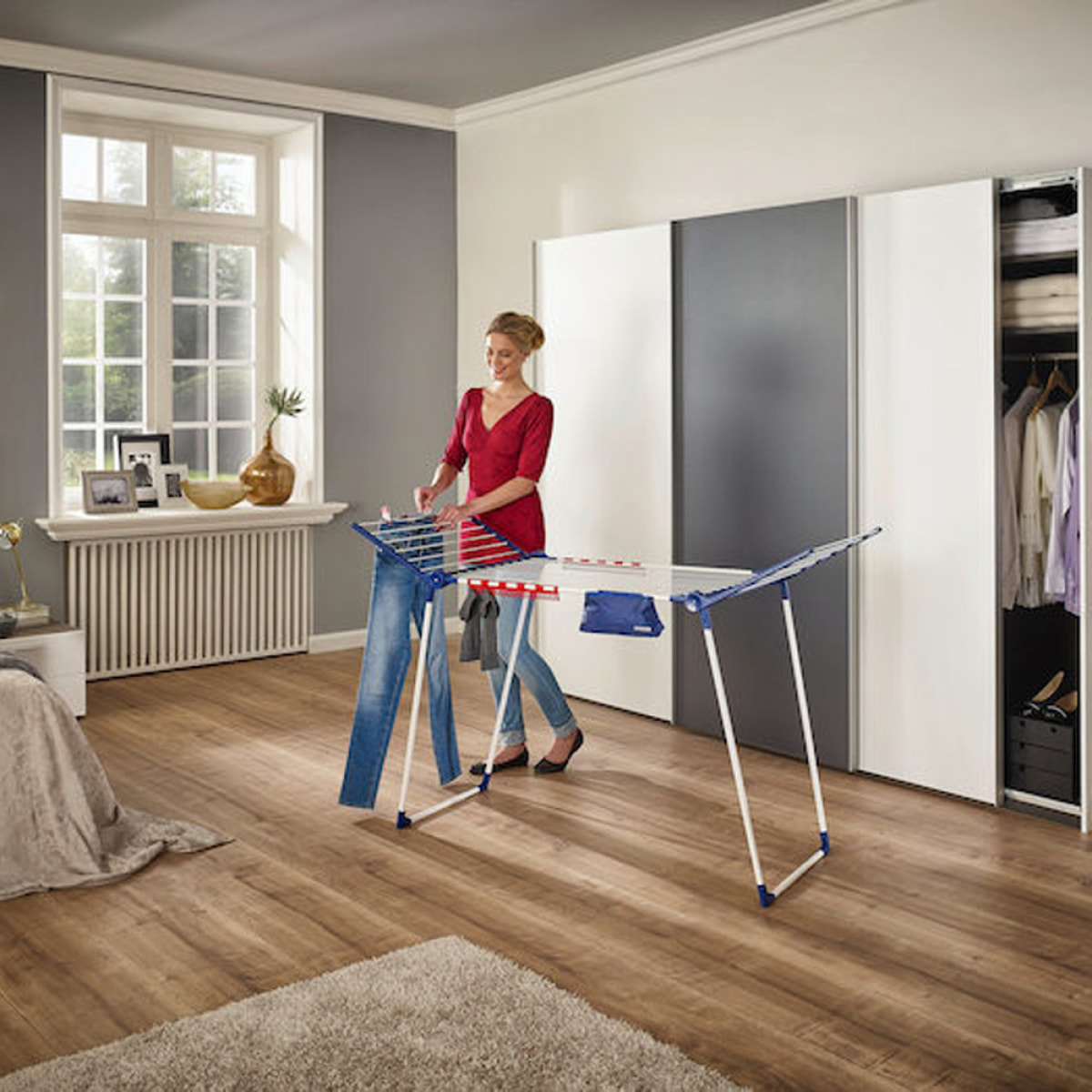 Pegasus 200 Solid Comfort séchoir sur pied,  87 x 167 x 66 cm  (81516)