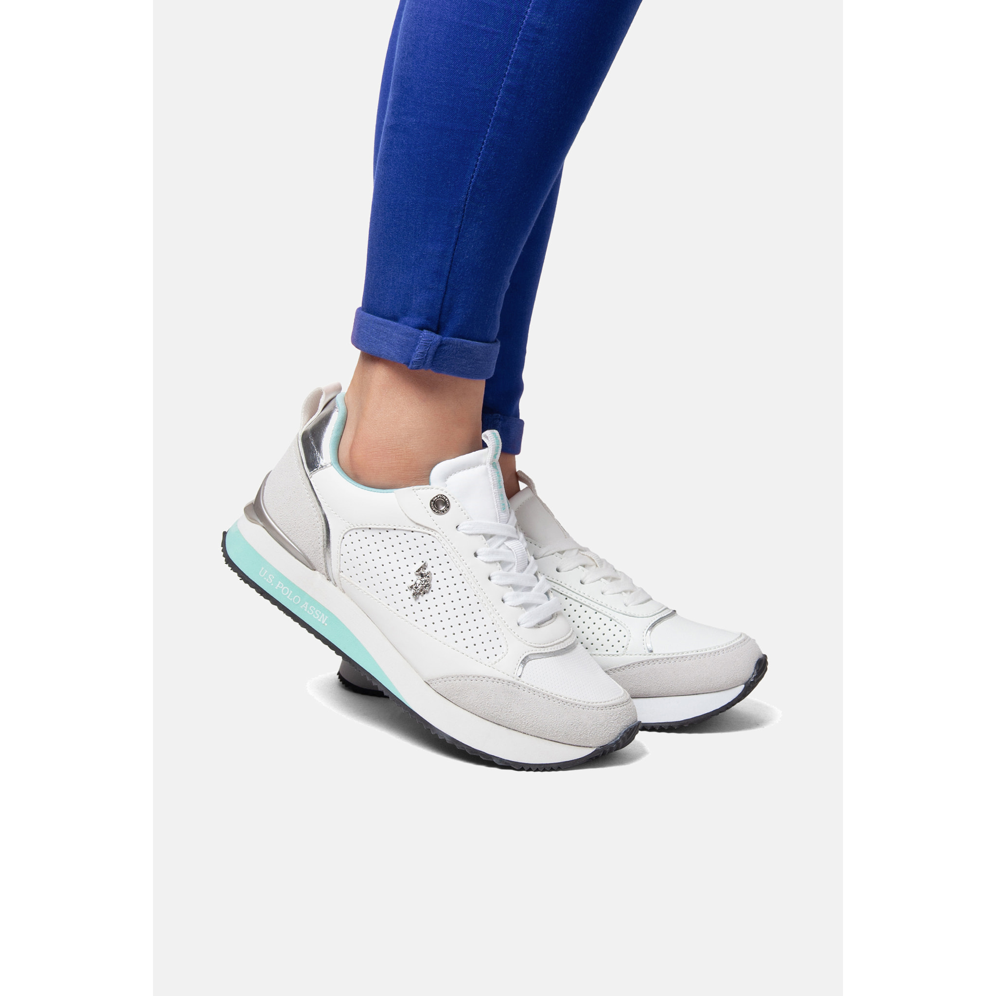 U.S. Polo Assn. - Sneakers FRISBY002W/5YN2 in sintetico per donna