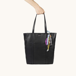 Bolso Shopper Negro con Charms Extraíbles CHARMS SHOPPER BLACK