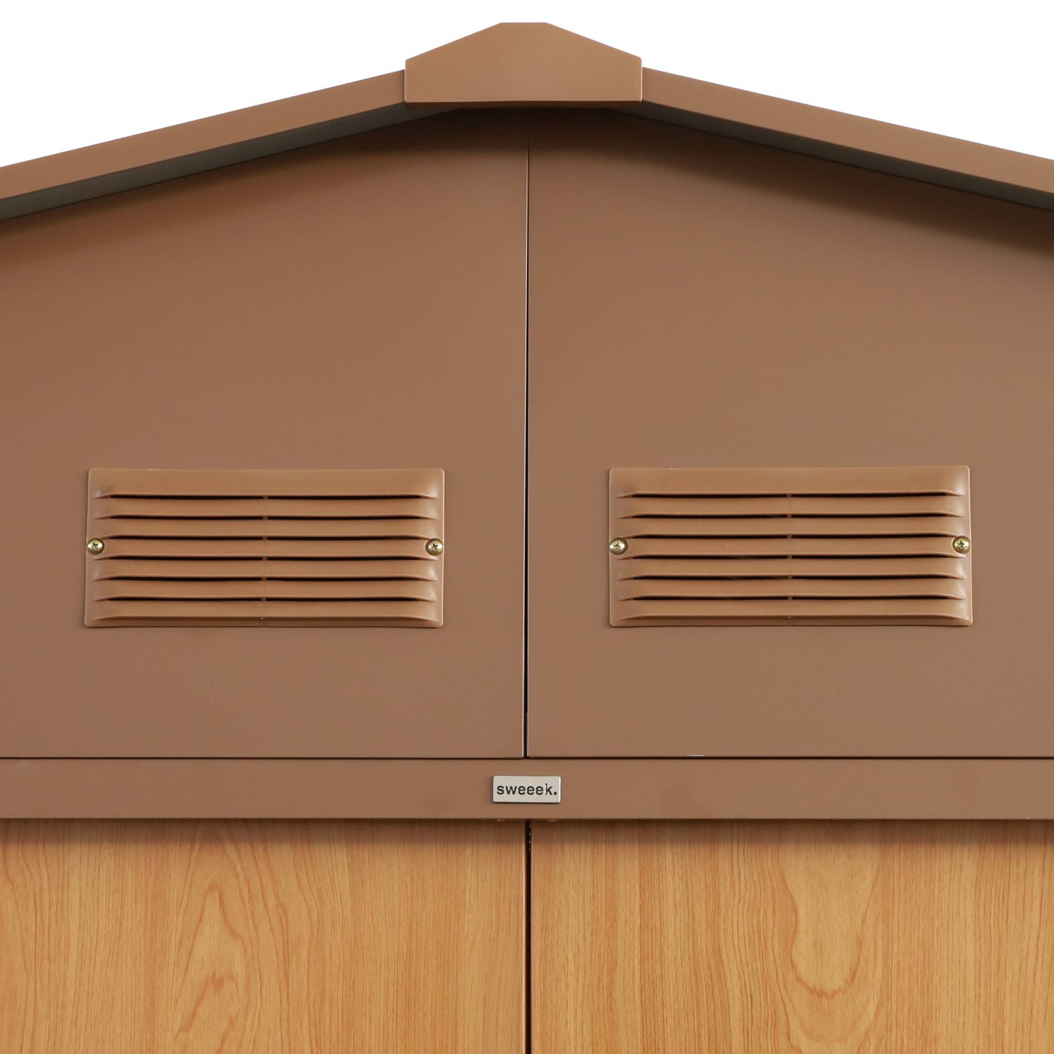 Abri de jardin métal 10,85m² avec kit d'ancrage BOULONNAIS
