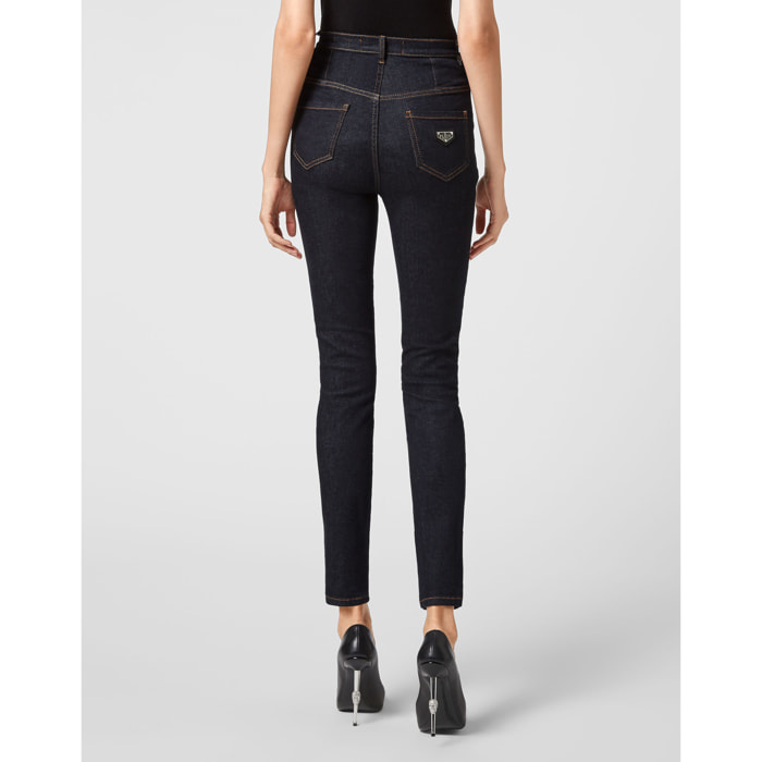 PHILIPP PLEIN Super High Waist Jegging ICONIC PLEIN