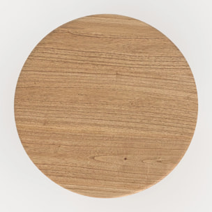 Table d'appoint ronde en bois clair D40 cm - Néa