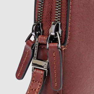 Piquadro Pochette in pelle con portacarte di credito, schermato con protezione RFID