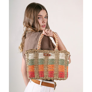 Bolso - Cuero - Medida: 28 cm x 23 cm x 14 cm