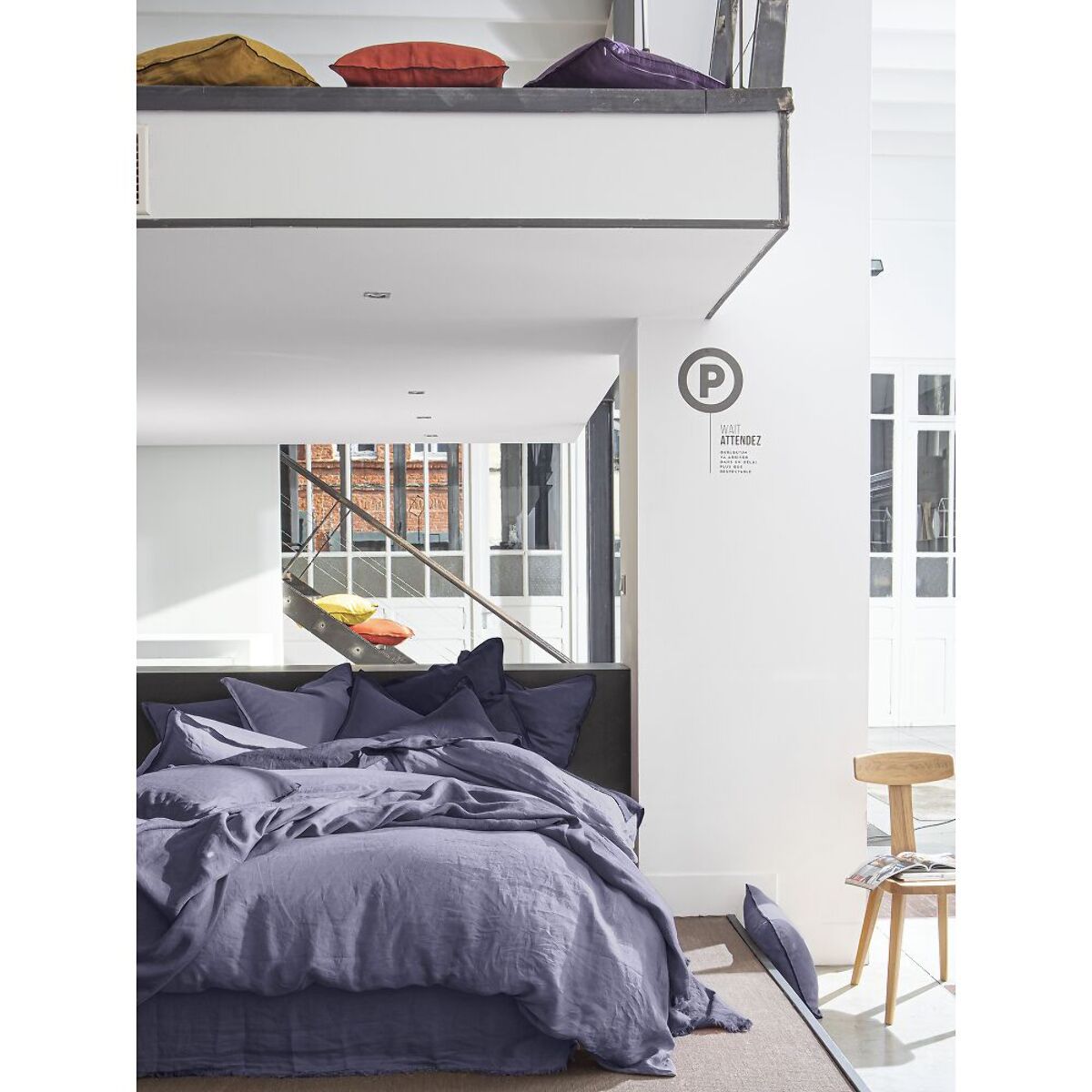 Parure Housse De Couette 3pcs 100% lin LavÉ 160g Mineral