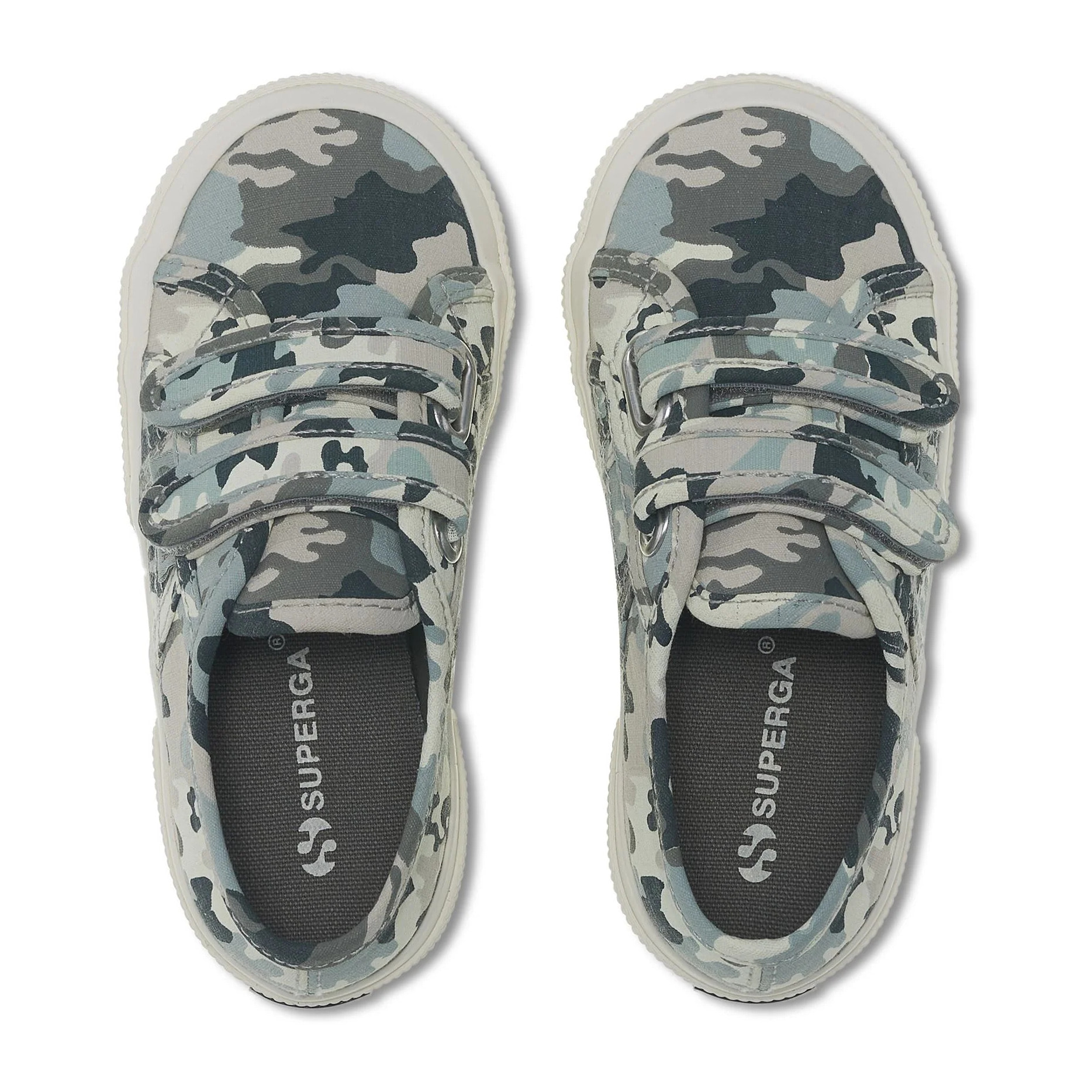 Le Superga Bambino/A Grigio 2750 KIDS STRAPS CAMO RIPSTOP