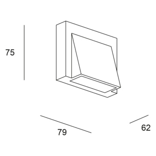 Forlight Aplique Ip54 Loyd Single Emission Led 2,1W 3000K Gris 96Lm