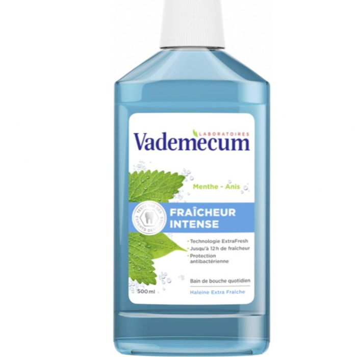 Pack de 4 - Vademecum- Bain de bouche - Fraîcheur intense - 500 ml