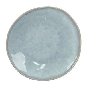 Servizio piatti in ceramica 18 pezzi blu moderno- Elen