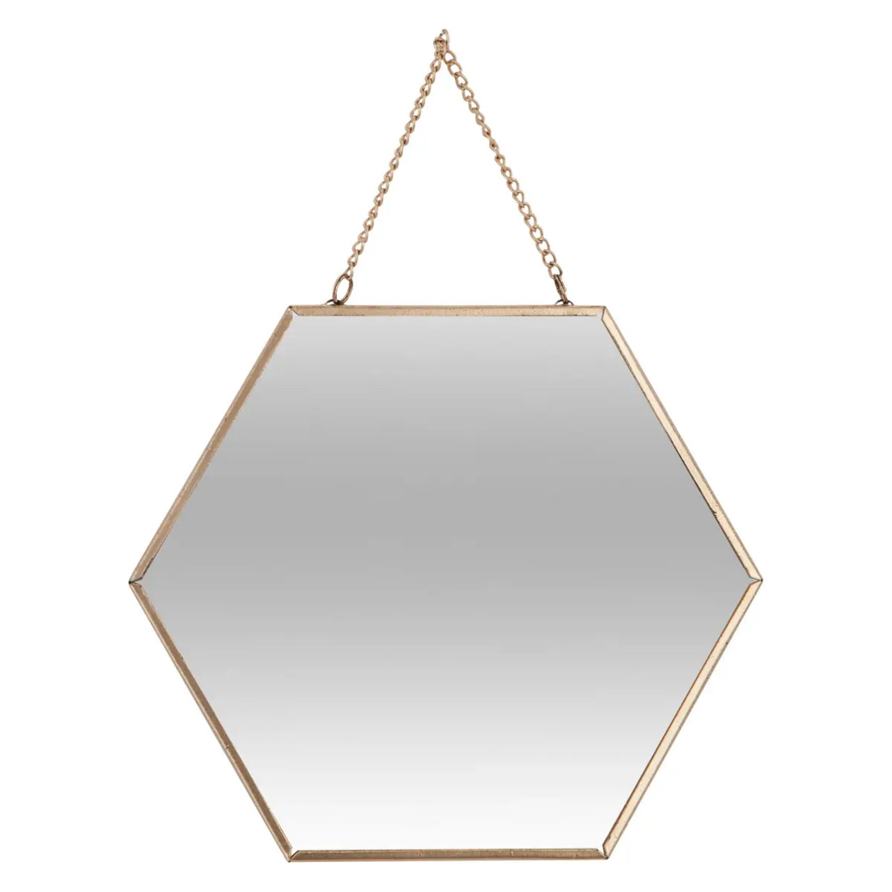 Set de 3 miroirs doré L20/25/30cm