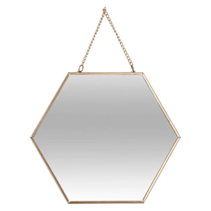 Set de 3 miroirs doré L20/25/30cm