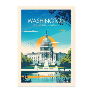 Art-Poster - Washington - Studio Inception - 50 x 70 cm