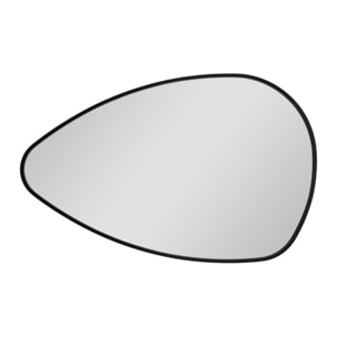 Miroir mural irrégulier l.80 x H.51 cm avec cadre aluminium noir Purity SAT (SATZPURAS5180CE)