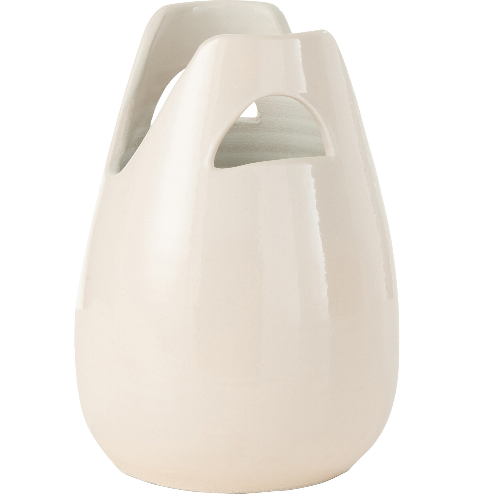 J-Line vase Anse - céramique - blanc - small - 30 cm de hauteur