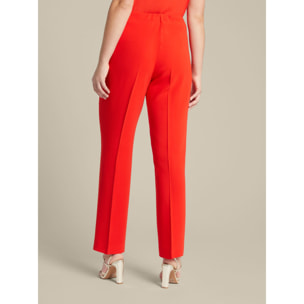 Elena Mirò - Pantaloni slim in cady stretch - Rosso