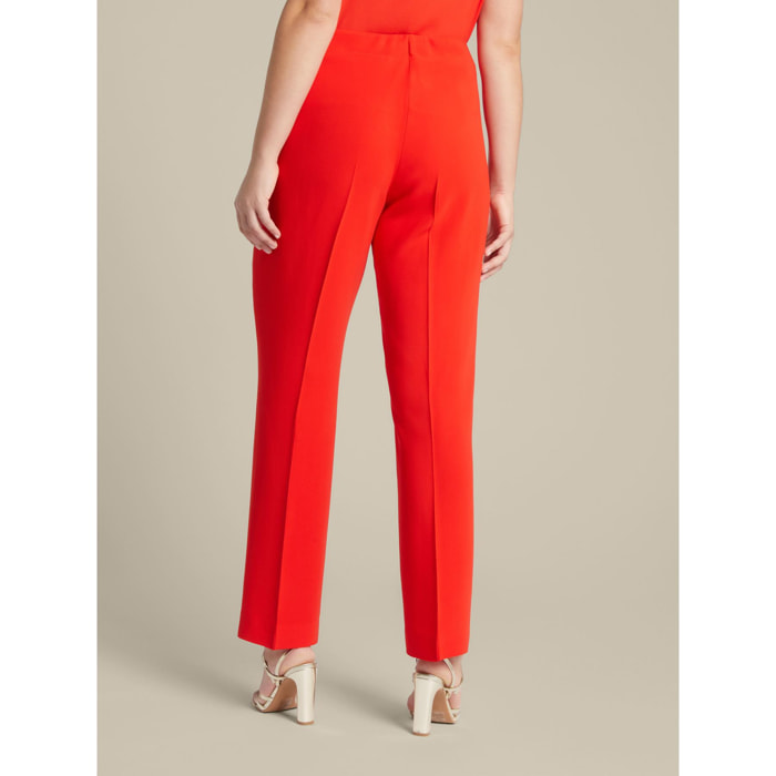 Elena Mirò - Pantaloni slim in cady stretch - Rosso